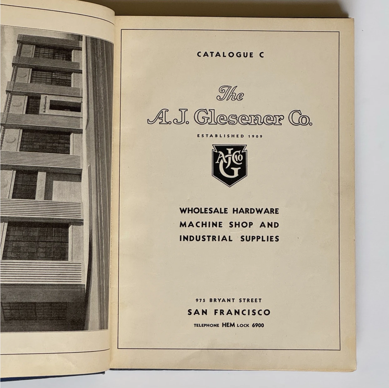 The A.J. Glesener Co., Catalogue C