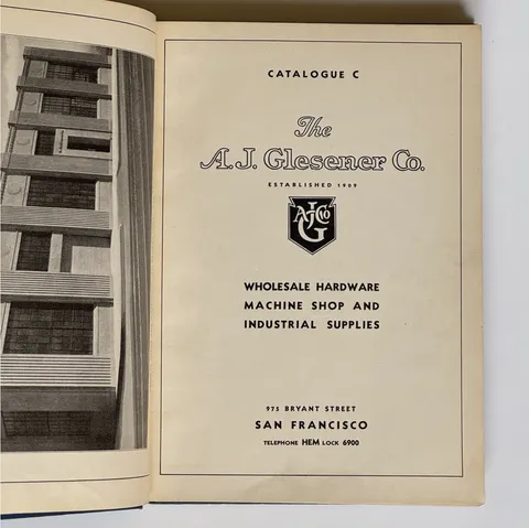 The A.J. Glesener Co., Catalogue C