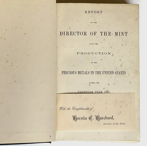 Report of the Director of the Mint
