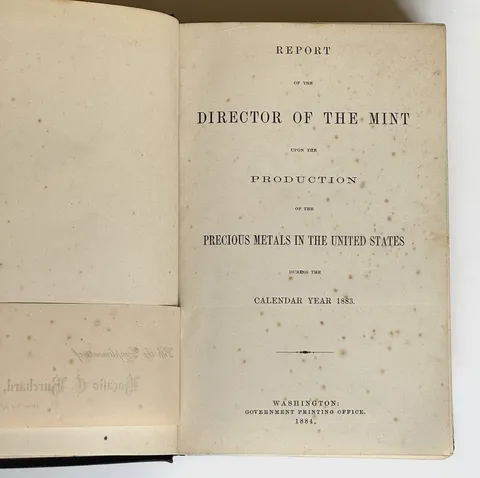 Report of the Director of the Mint