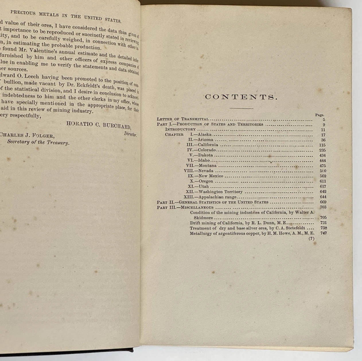 Report of the Director of the Mint