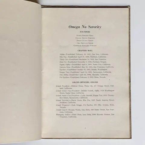 Omega Nu Journal
