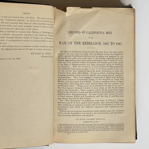 Records of California Men in the War of the Rebellion