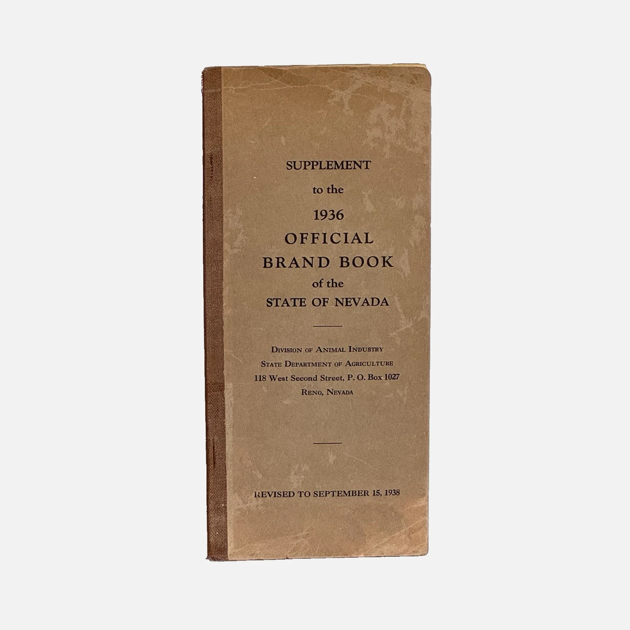 Official Brand Book of the State of Nevada
