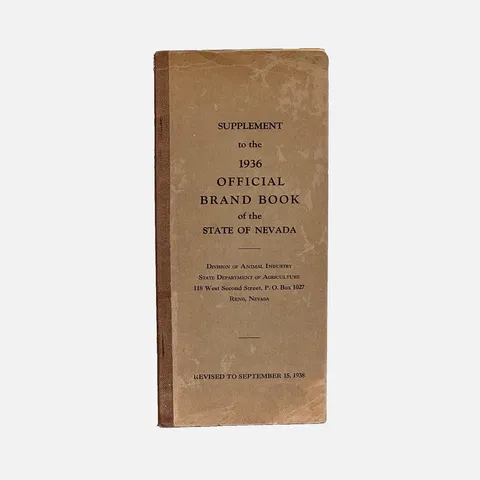 Official Brand Book of the State of Nevada